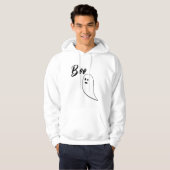 Ghost Halloween zwart wit boek Hoodie (Voorkant volledig)