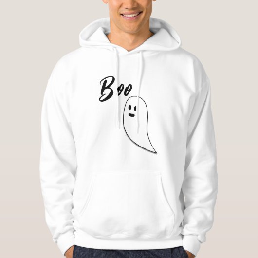 Ghost Halloween zwart wit boek Hoodie (Voorkant)
