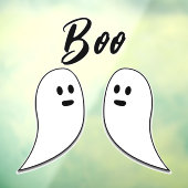 Ghost Halloween zwart wit boek Raamsticker (Vel 3)