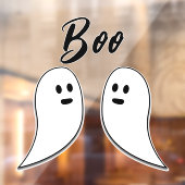 Ghost Halloween zwart wit boek Raamsticker (Vel 2)