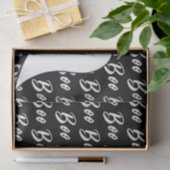 Ghost Halloween zwart-wit boek tekstpatroon Tissuepapier (Geschenk)