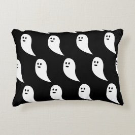 Ghost Halloween zwart wit schattig patroon Accent Kussen