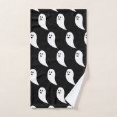 Ghost Halloween zwart wit schattig patroon Bad Handdoek (Handdoek)