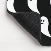 Ghost Halloween zwart wit schattig patroon Muismat (Hoek)