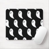 Ghost Halloween zwart wit schattig patroon Muismat (Met muis)