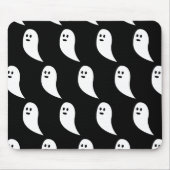 Ghost Halloween zwart wit schattig patroon Muismat (Voorkant)