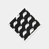 Ghost Halloween zwart wit schattig patroon Servet (Hoek)