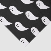 Ghost Halloween zwart wit schattig patroon Tissuepapier (Detail)