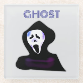 GHOST HALWEEN GLAZEN ONDERZETTER