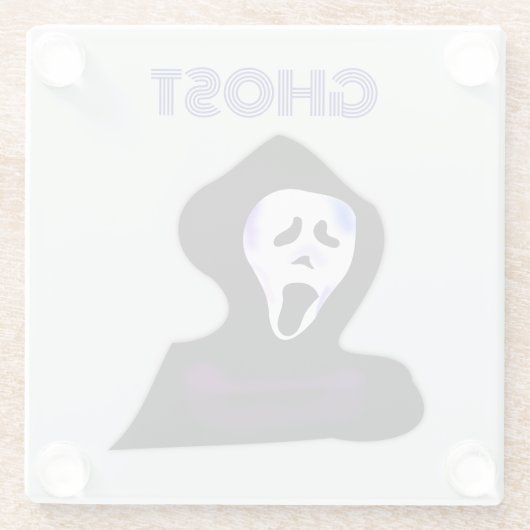 GHOST HALWEEN GLAZEN ONDERZETTER (Achterkant)
