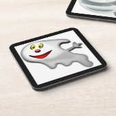 GHOST "HAPPY HALLOWEEN" BIER ONDERZETTER (Linkerzijde)