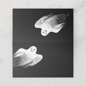 Ghost Happy Halloween Party Place Card Plaatskaartje (Buitenkant ongevouwen)