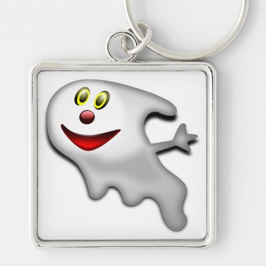 GHOST "HAPPY HALLOWEEN" SLEUTELHANGER (Voorkant)