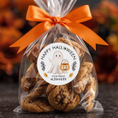 Ghost Happy Halloween-traktassen voor schoolgunste Ronde Sticker