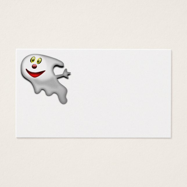 GHOST "HAPPY HALLOWEEN" VISITEKAARTJES (Voorkant)