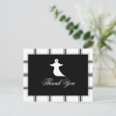 Ghost Hartelijk dank, Halloween Black Briefkaart (Staand voorkant)