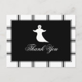 Ghost Hartelijk dank, Halloween Black Briefkaart (Voorkant)