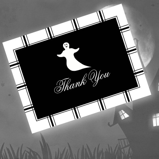 Ghost Hartelijk dank, Halloween Black Briefkaart