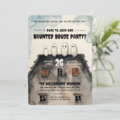 Ghost Haunted House Party Kaart (Staand voorkant)