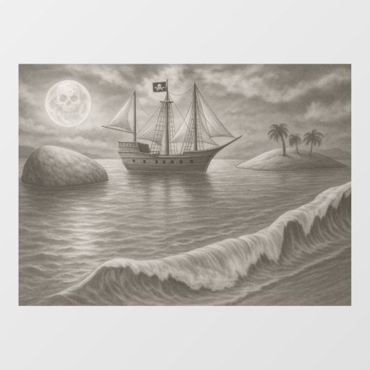 Ghost – Haunting Nautical Window Raamsticker (Vel)