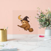 Ghost Hedgehog Librarian - Schattigee Halloween Acryl Bord (Huwelijk)