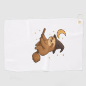 Ghost Hedgehog Librarian - Schattigee Halloween Golfhanddoek (Horizontaal)