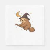 Ghost Hedgehog Librarian - Schattigee Halloween Servet (Voorkant)