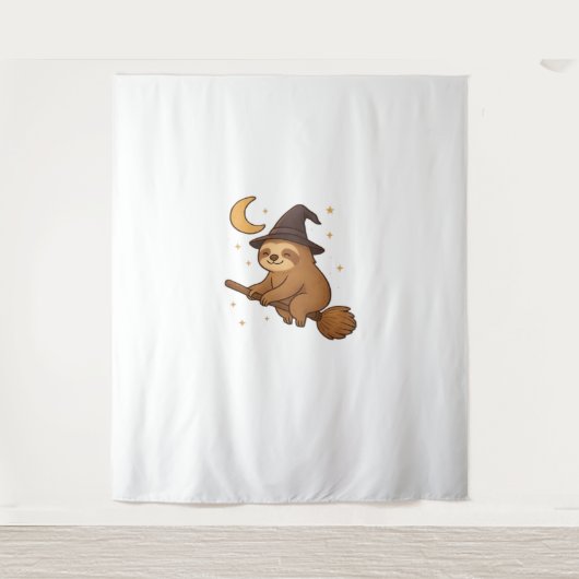 Ghost Hedgehog Librarian - Schattigee Halloween Wandkleed (Voorkant)