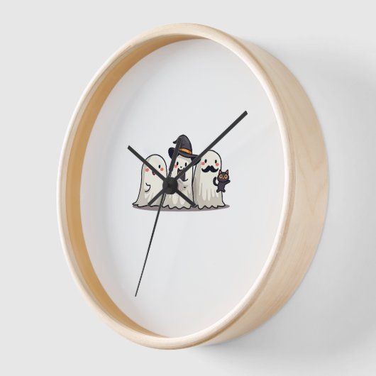 Ghost Holding Black Cat Funny Halloween Cat Lovers (Hoek)