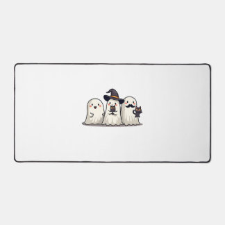 Ghost Holding Black Cat Funny Halloween Cat Lovers Bureaumat