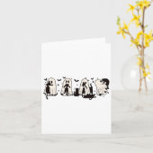 Ghost Holding Black Cat Funny Halloween Cat Lovers Kaart (Gele Bloem)