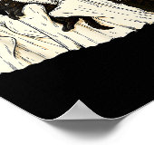 Ghost Holding Black Cat Funny Halloween Cat Lovers Poster (Hoek)