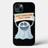 Ghost holding text Case-Mate iPhone case (Achterkant)
