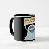 Ghost holding text mok (Voorkant links)