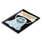 Ghost holding text notitieboek (Linkerzijde)