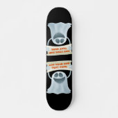 Ghost holding text persoonlijk skateboard (Voorkant)