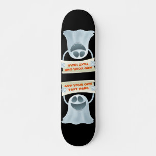 Ghost holding text persoonlijk skateboard