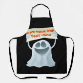 Ghost holding text schort (Voorkant)