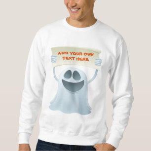 Ghost holding text trui