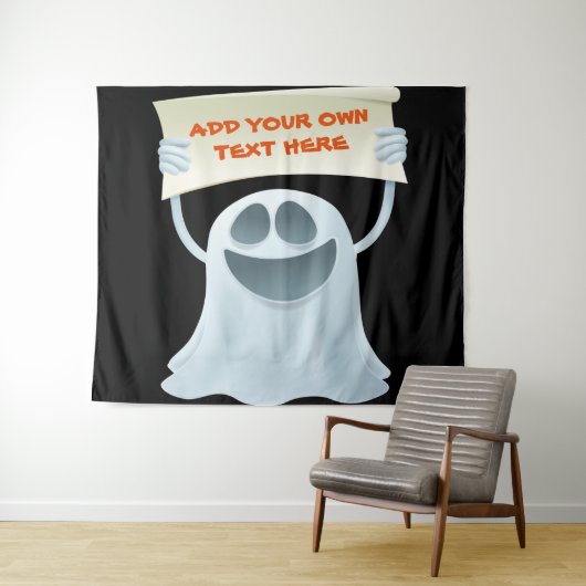 Ghost holding text wandkleed (In Situ (horizontaal))