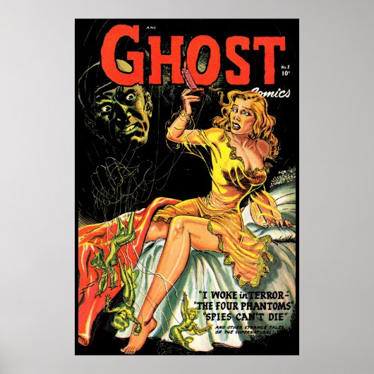 Ghost Horror Comics Lady in Gellow Poster (Voorkant)