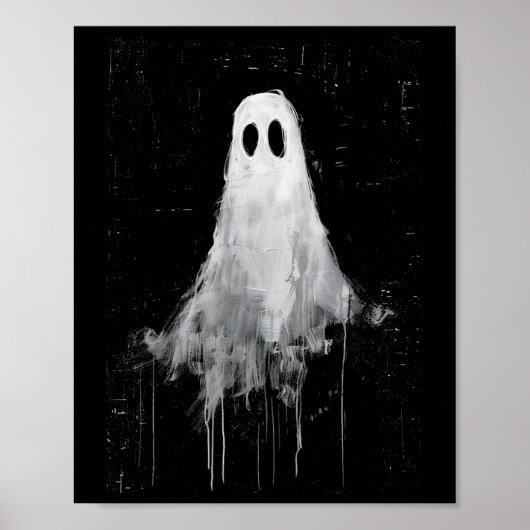 Ghost Horror Spirit Spooky Enge Halloween Gothic A Poster (Voorkant)