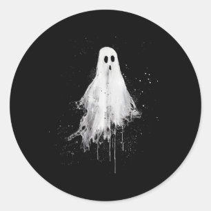 Ghost Horror Spooky Enge Halloween Gothic Alt Ghou Ronde Sticker