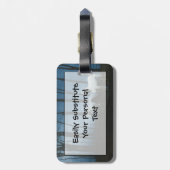 Ghost Horses in Dark Midnight Bagagelabel (Achterkant verticaal)