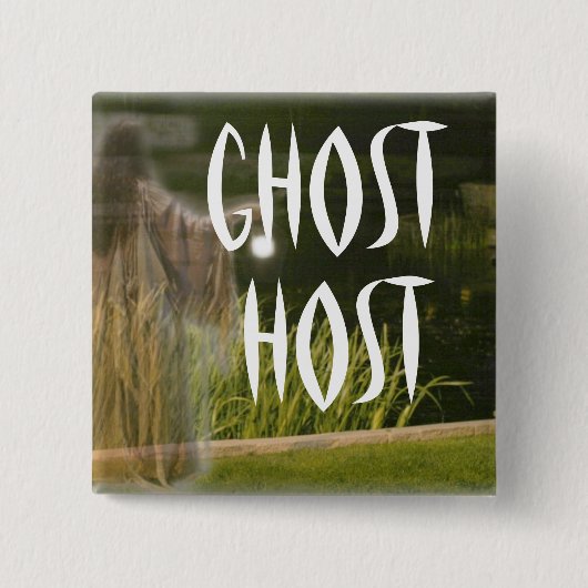 GHOST HOST-BUTTON VIERKANTE BUTTON 5,1 CM (Voorkant)