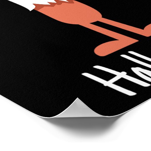 Ghost Hot Dog Halloweenie Kostuum Fun Food Hallowe Poster (Hoek)