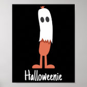 Ghost Hot Dog Halloweenie Kostuum Fun Food Hallowe Poster (Voorkant)