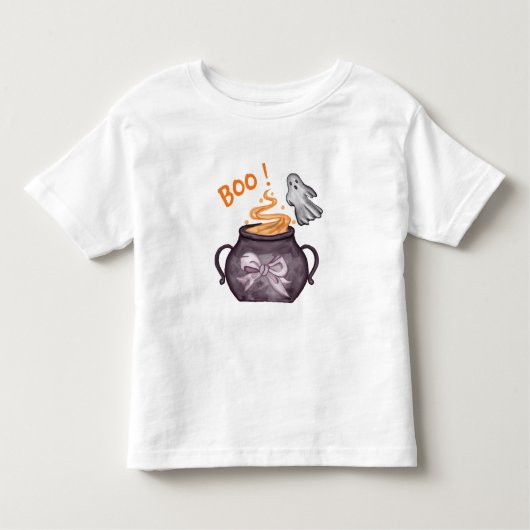 Ghost House Halloween Baby shower Kinder Shirts (Voorkant)