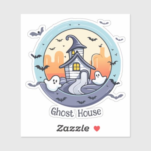 Ghost House Sticker (Vel)