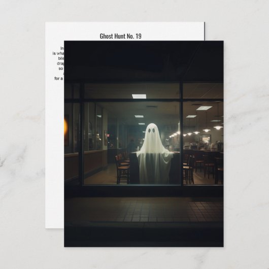 Ghost Hunt 19 Bedankkaart (Voorkant / Achterkant)